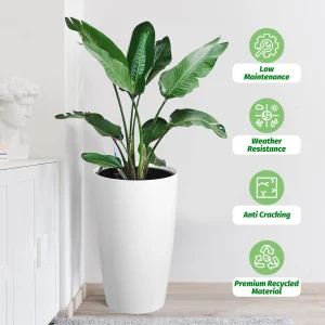 21.5 Inch Tall Self Watering Planters
