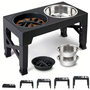 Adjustable Elevated Dog/Cat Feeder
