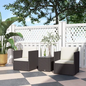 3 Piece Patio Furniture,Wicker