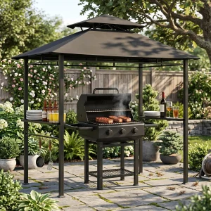 Outdoor BBQ Grill Gazebo